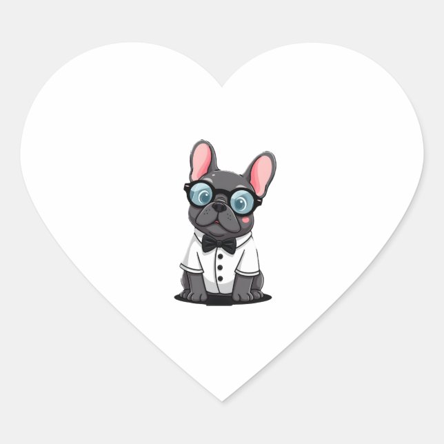 Sticker Cœur Frenchie The Gentlemen Copy (5) (Devant)