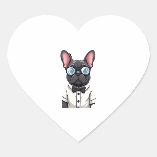 Sticker Cœur Frenchie The Gentlemen Copy (6) (Devant)