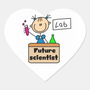 Sticker Cœur Futur scientifique