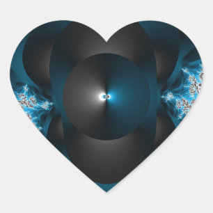 Sticker Cœur Galaxies de tonnerre et d'éclairage