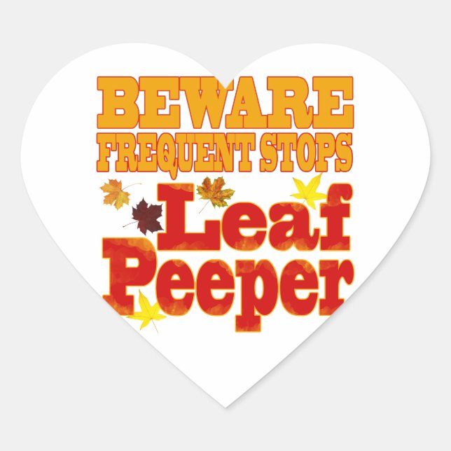 Sticker Cœur Gare Leaf Peeper (Devant)