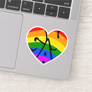 Sticker Coeur gay