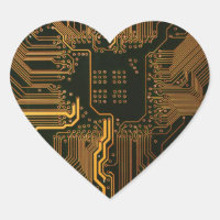 Geek Sortie carte circuit électronique orange PCB