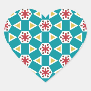 Sticker Cœur géométrique 230614 (01)