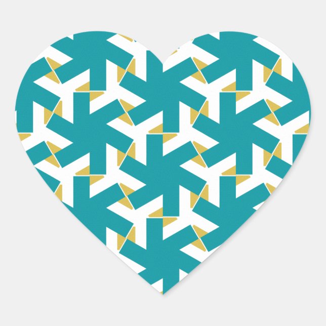 Sticker Cœur géométrique 230614 (03) (Devant)
