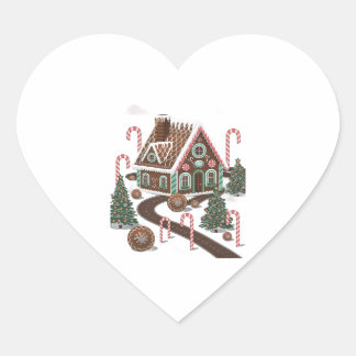 Sticker Cœur Gingerbread Cookie Wonderland