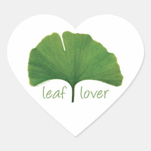 Sticker Cœur Gingko Leaf