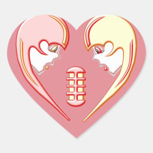 Sticker Cœur Girly BFF Karaoke Love Heart