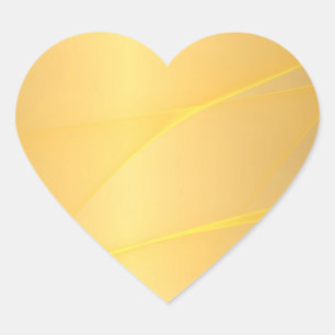 Sticker Cœur Glamour Faux Or Ajoutez Votre Texte Modèle Vierge