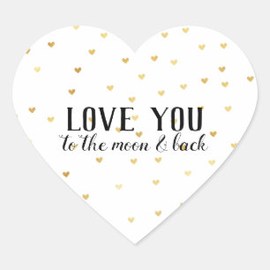 Sticker Cœur Gold Glam Hearts Love