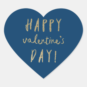 Sticker Cœur Gold parties scintillant coeur heureux valentines 