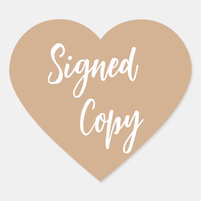 Sticker Cœur Gold Signed copy (Devant)