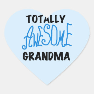 Sticker Cœur Grand-maman totalement impressionnante - T-shirts