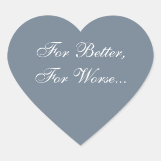 Sticker Cœur Gris Invitation personnalisé