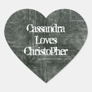 Sticker Cœur Grungy threadbor amour