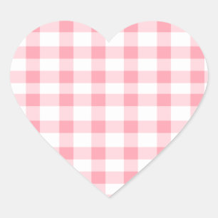 Sticker Cœur Guingan rose