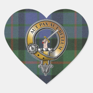 Sticker Cœur Gunn Tartan & Badge