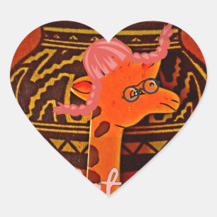 Sticker Cœur Hakuna Matata : Étui iPhone 17 Art Africain Joyeux
