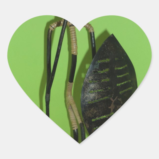 Sticker Cœur Hakuna Matata Kenya Maasai.JPG (Devant)