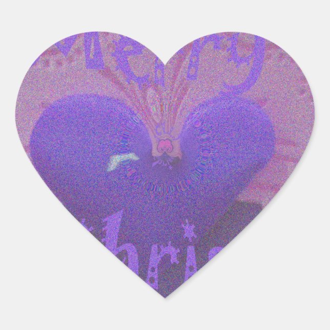 Sticker Cœur Hakuna Matata Merry Christmas Love Design.jpg (Devant)