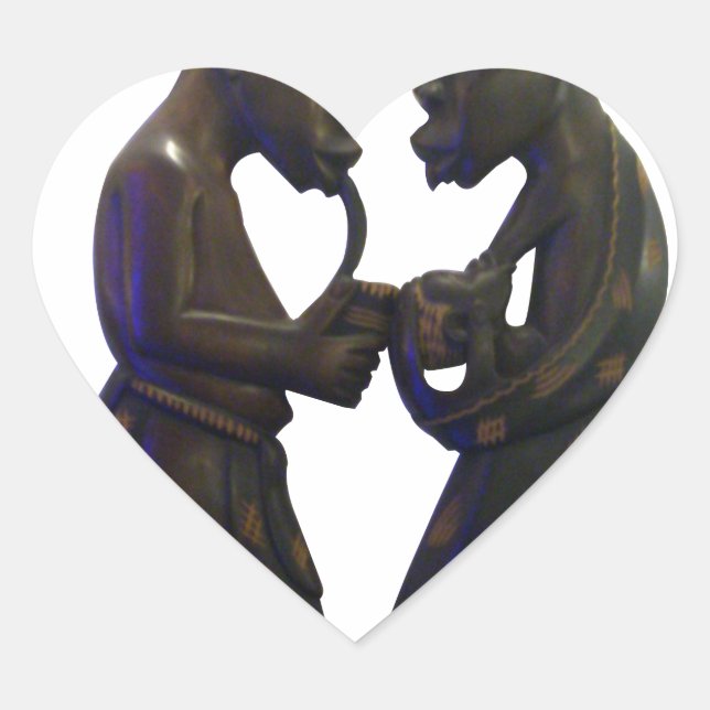 Sticker Cœur Hakuna Matata S'amuser Old School est le meilleur (Devant)