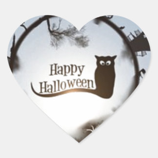 Sticker Cœur halloween