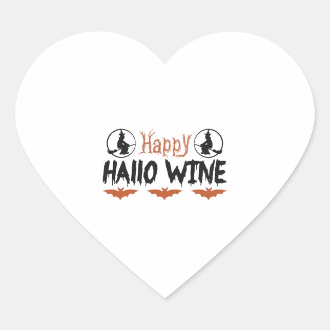 Sticker Cœur halloween boo (Devant)