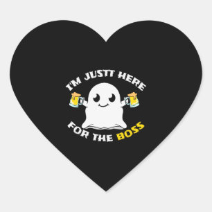 Sticker Cœur Halloween de la bière Boos