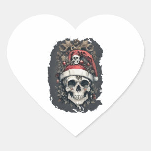 Sticker Cœur Halloween de Noël