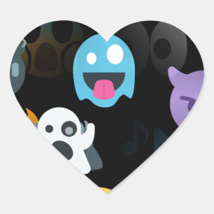 Sticker Cœur halloween emojis