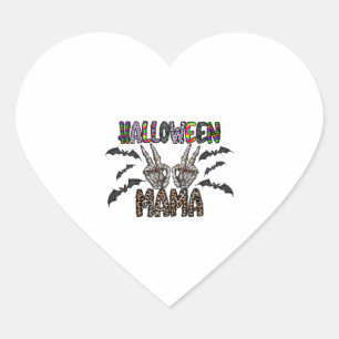 Sticker Cœur Halloween Mama