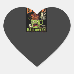 Sticker Cœur Halloween prépare des friandises effrayantes Tasse