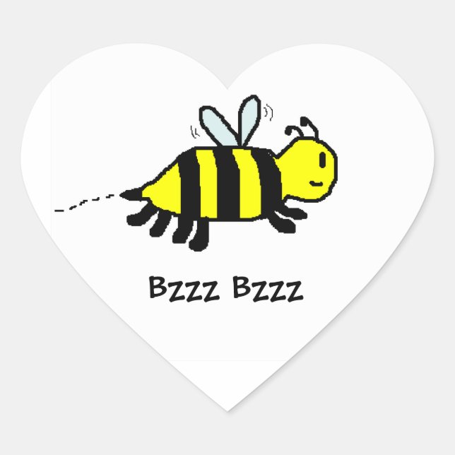 Sticker Cœur HAP BEE Anniversaire scellée (Devant)