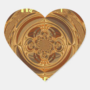 Sticker Cœur Happy Holidays Circle Art Print/Design