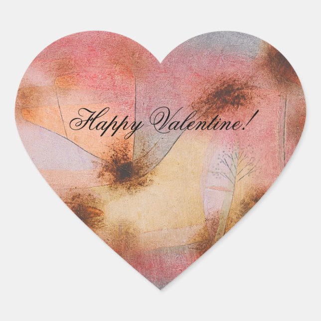 Sticker Cœur Hardy Plantes, Paul Klee (Devant)