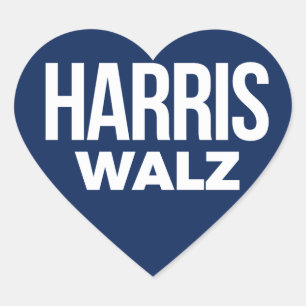 Sticker Cœur Harris Walz 2024