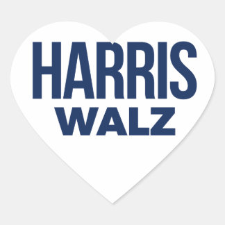 STICKER CŒUR HARRIS WALZ 2024
