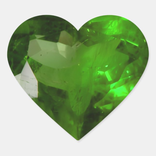 Sticker Cœur Heart‑Shaped Emerald (Devant)