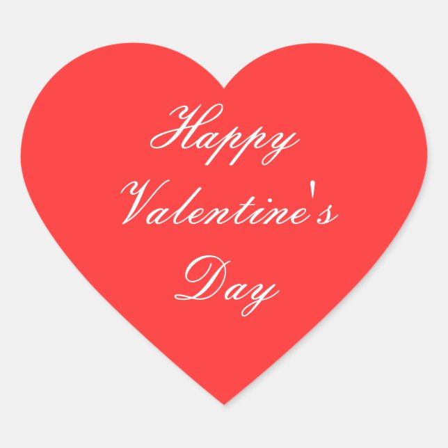 Sticker Cœur Heureuse Sainte-Valentin (Devant)