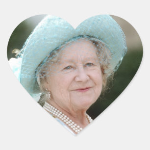 Sticker Cœur HM Queen Elizabeth, La Reine Mère Berlin 1987