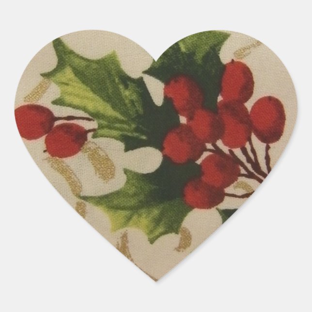 Sticker Cœur Holly Berries (Devant)
