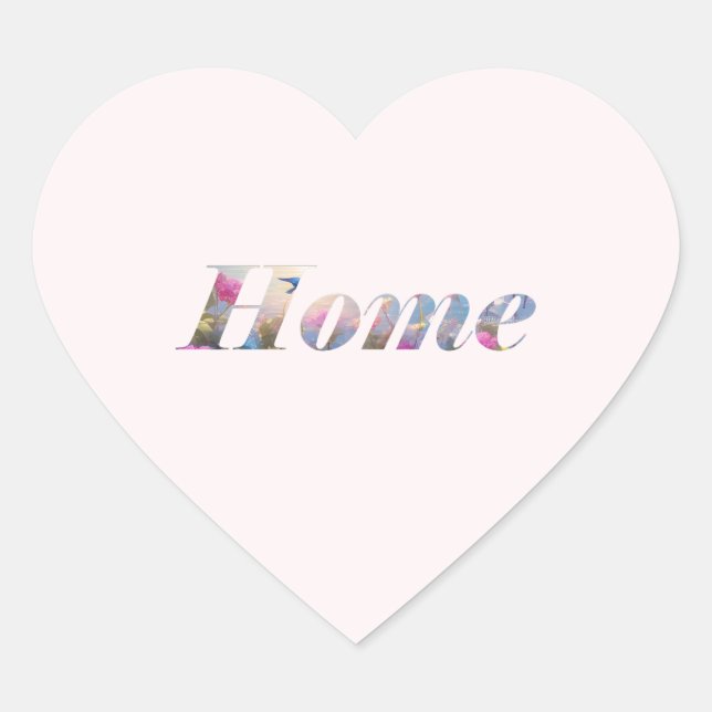 Sticker Cœur Home. (Devant)