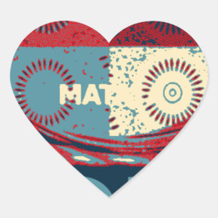 Sticker Cœur Hope Hakunamatata Lovely Inspirational Edgy vecteu