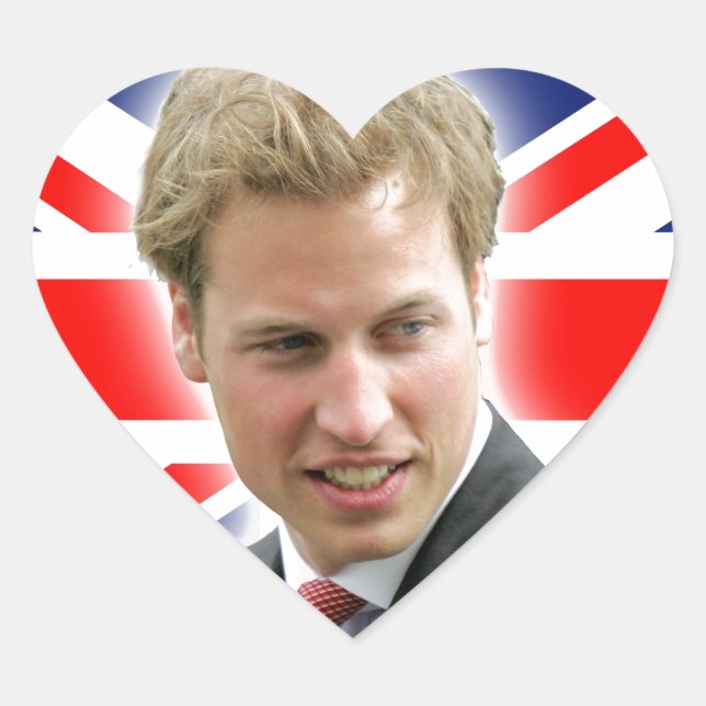 Sticker Cœur HRH Duke de Cambridge - Stunning ! (Devant)