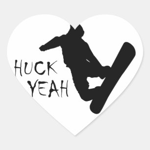 Sticker Cœur Huck Yeah