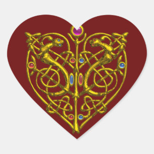 Sticker Cœur HYPER VALENTINE, rouge