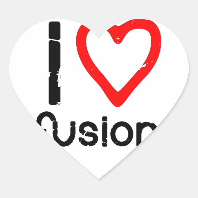 Sticker Cœur I Coeur Fusion (Devant)