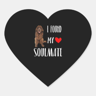 Sticker Cœur I found my soulmate newsletter dog best friend gic