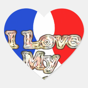 Sticker Cœur "I Love My Wife" Imprimer