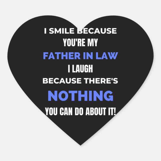 Sticker Cœur I Smile Because (Devant)